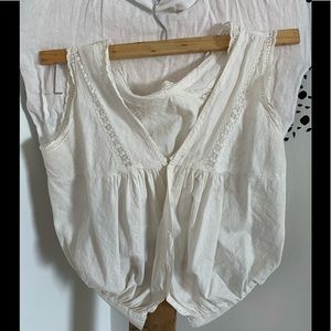 Vintage cotton crop top